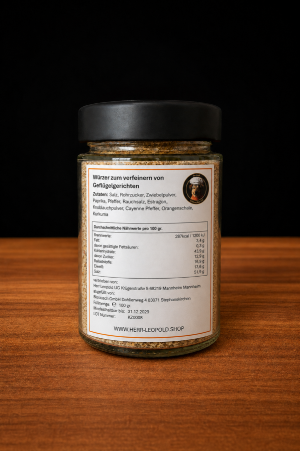 herr-leopold-gefluegel-jar-back Gewürzmischung Geflügel