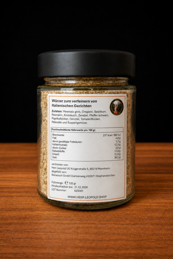 herr-leopold-italien-jar-back Gewürzmischung Italien