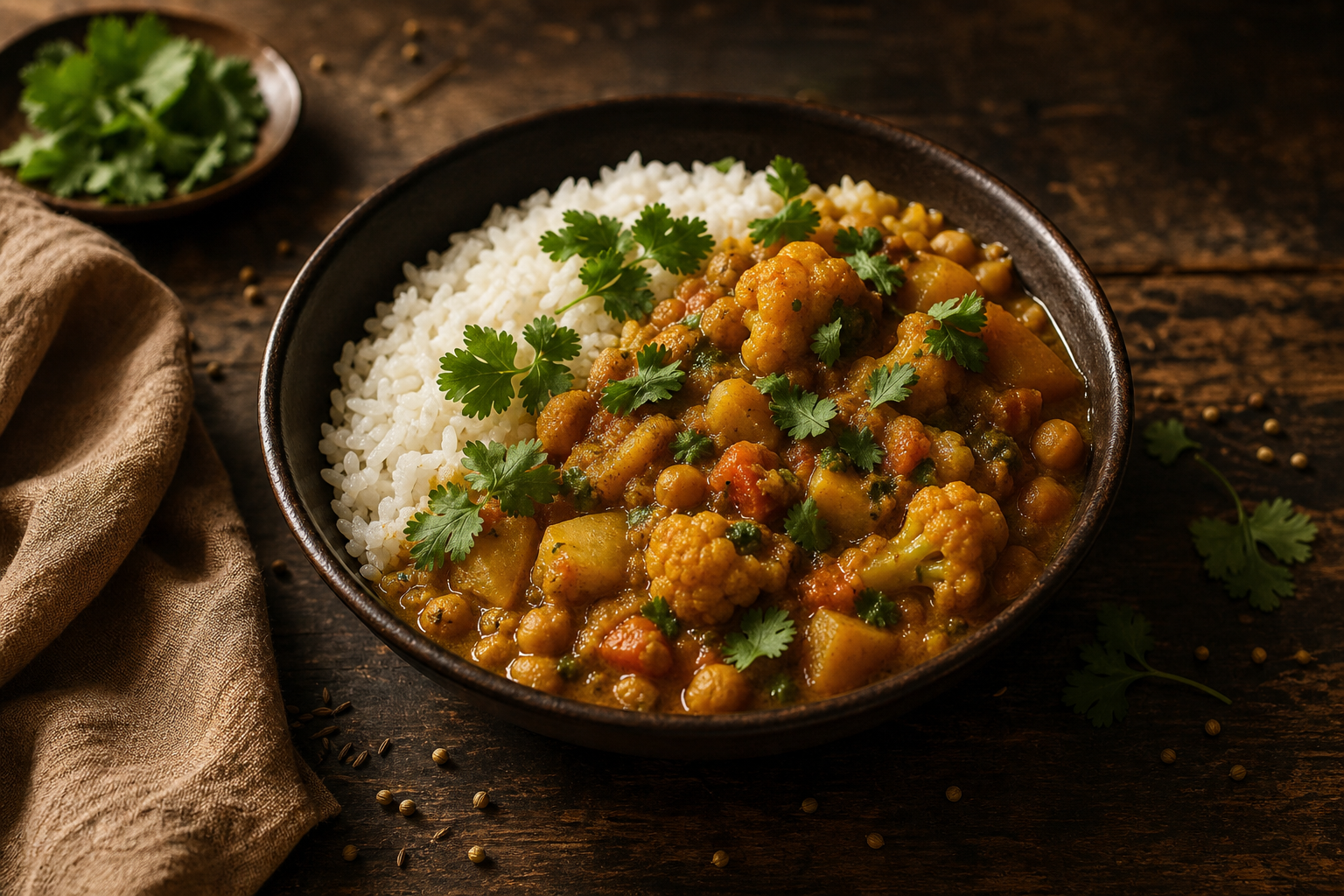 Gemüse-Curry mit Kokosmilch